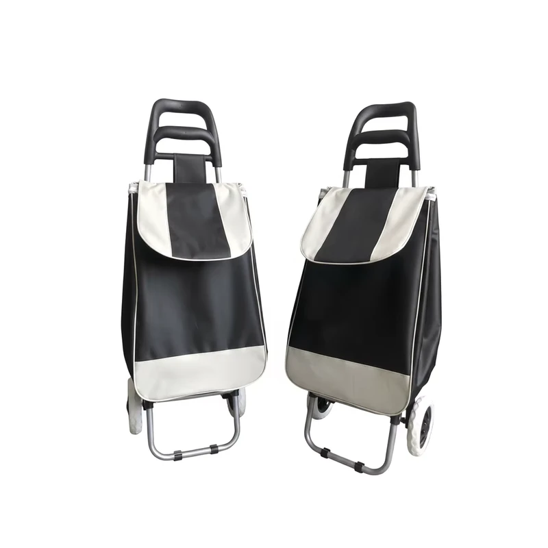 PLD009 Folding Carry Vegetable Shopping Trolley Bag With 50KGS Capacity And Steel Tube