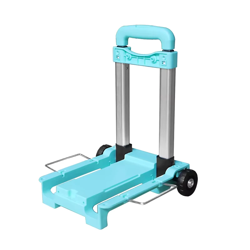 PP Plastic Base 25Kg Foldable Trolley for Backpack Storage Cart Trunk