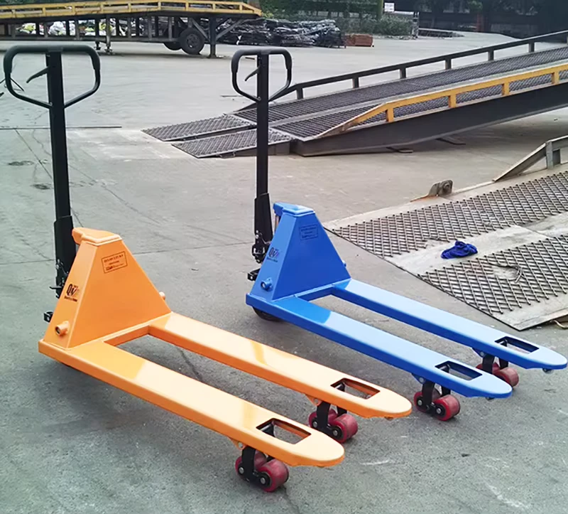 PU Rubber Nylon Wheel 2500kg 3000kg Hand Manual Hydraulic Pallet Truck
