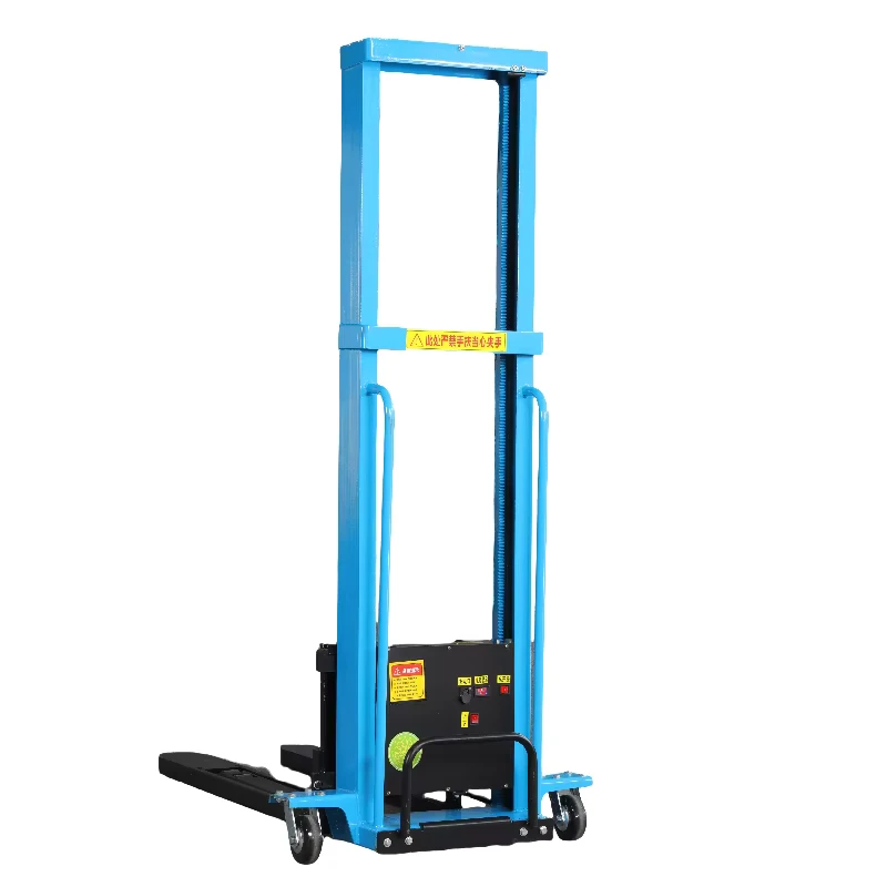 Pallet Stacker Hydraulic Hand Remote Control Electric Forklift Manual Portable 1000kg Hand Pushed Forklift Self Lift Stacker