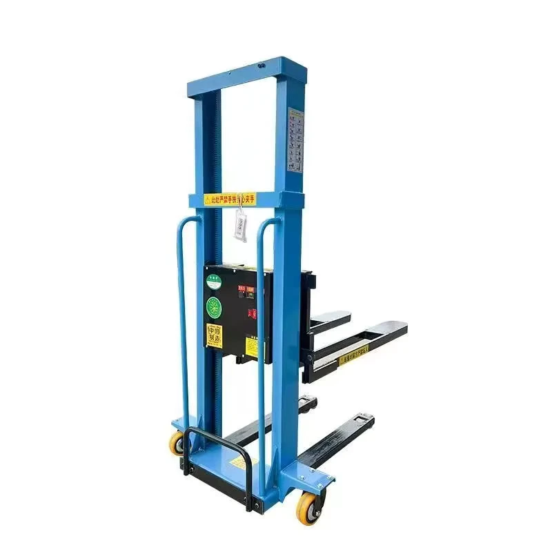 Pallet Stacker Hydraulic Small Hand Remote Control Electric Forklift Manual Portable 500kg 1000kg Hand Pushed Self Lift Stacker