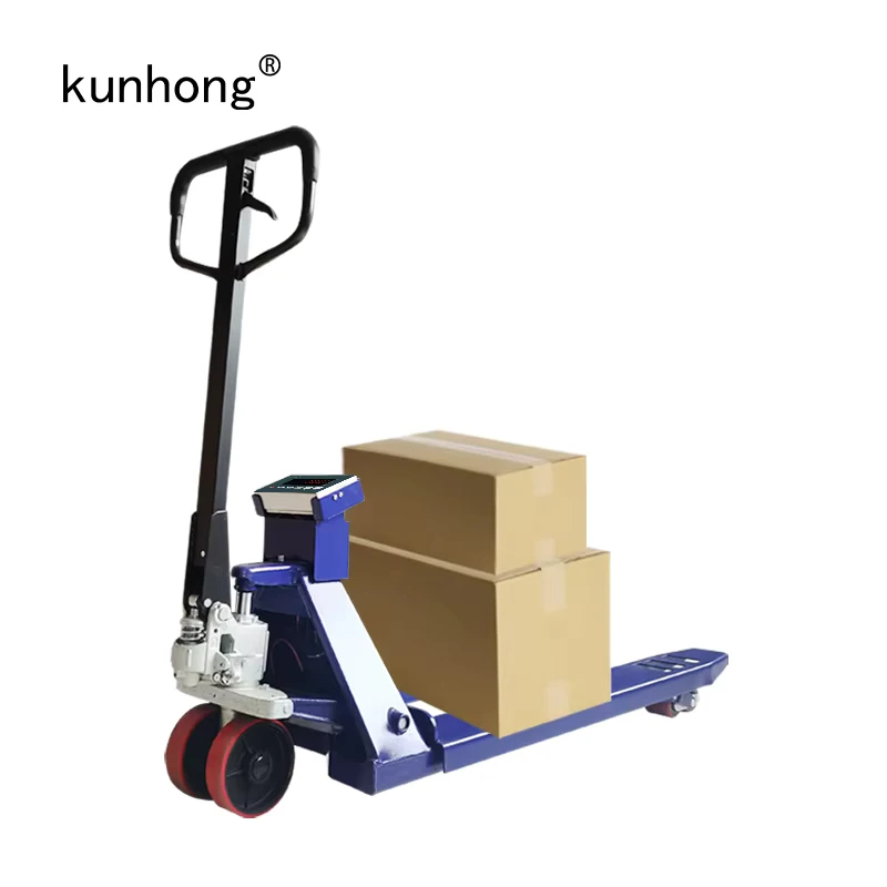 Pallet Weighing Jack Forklift Manual Hand 2.5ton Electronic Scale 25000kg Electric 2.5ton With Manual Pallet Truck With Scale