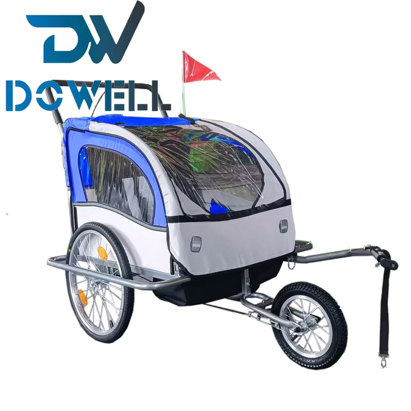 Pet Trailer Cart Foldable Dog Cat Bicycle Trailer 2 in 1 Bike Bicycle Trailer Jogger for Pet Dog Carts