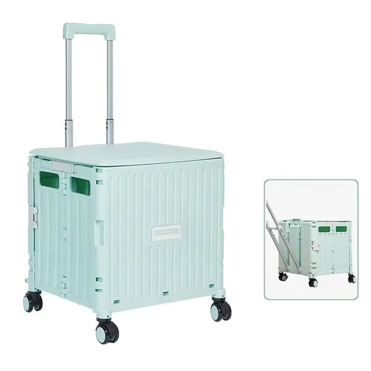 Plastic Baby Supermarket Trolley Foldable Plastic Shopping Cart Supermarket for Sale