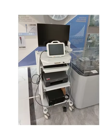 Plastic Emergency Medical Trolley Cart with Drawer Aluminum Alloy ABS Plastic Adjustable Height Hospital Furniture