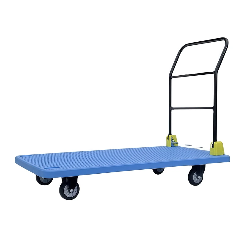 Plastic Heavy Duty Platform 120 Kg 300 kg Load Fold Hand Trolley Hand Truck Carts and Hand Transport Trolley