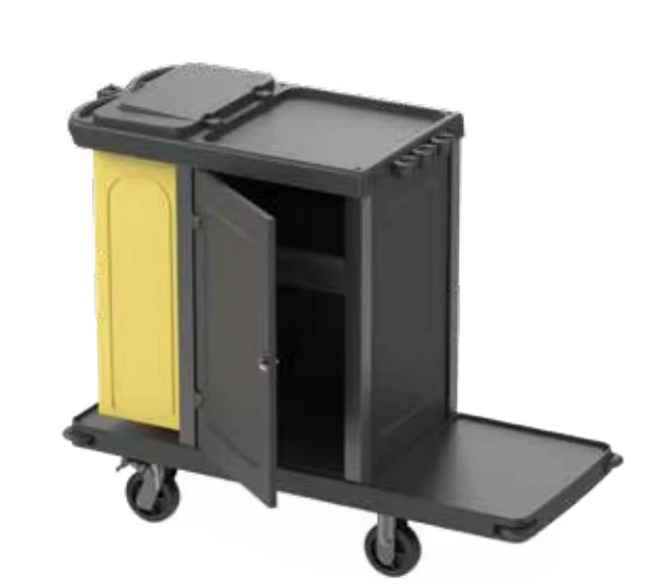 Plastic Housekeeping Trolley Cart Cleaning Service Trolley