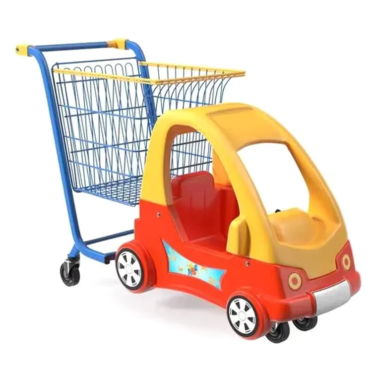 Plastic Supermarket Children Shopping Carts Trolley Toy Cars with Kids Car