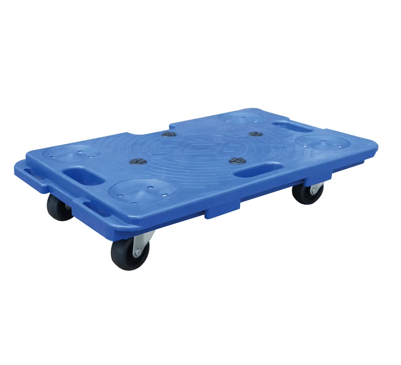 Platform Hand Truck Ph1008r Plastic Dolly Plastic Wheels Storage Trolley Storage Cart