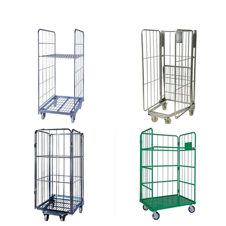 Popular Customized Warehouse Roll Cage Roll Container Roll Cage Trolley for Logistics