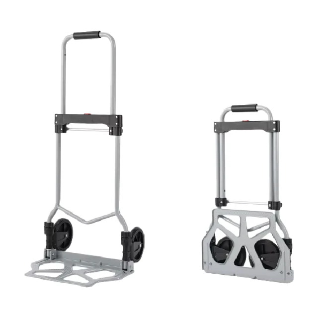 Portable 2 Wheels 100kg Capacity Luggage Cart Mini Durable Folding Steel Hand Trolley Truck Hand Truck