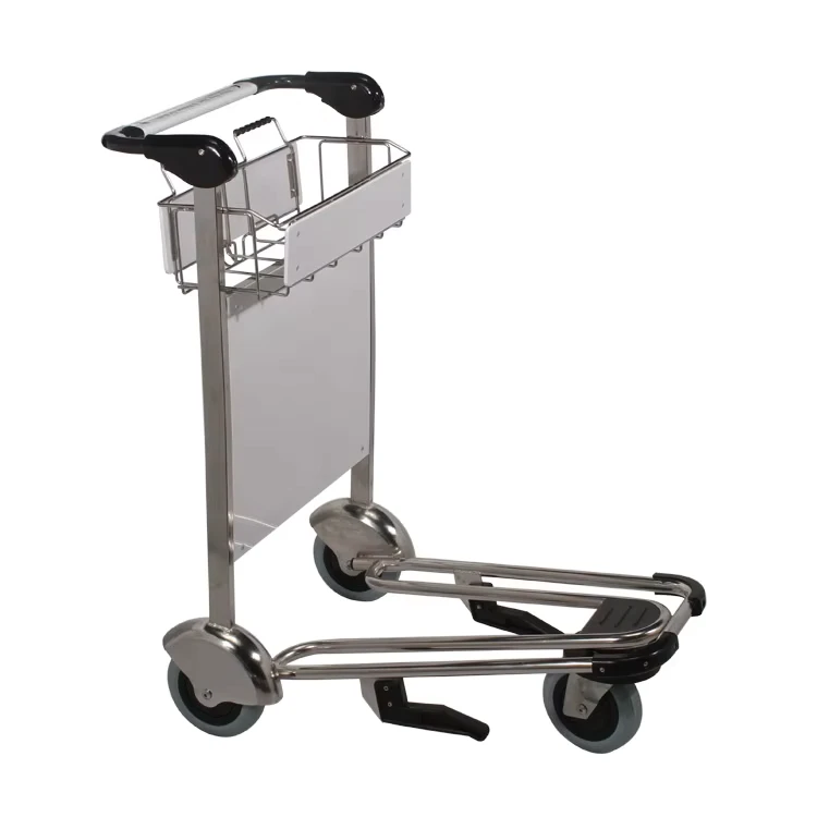Portable 3 Wheels Mobile Airport Trolley with Brake