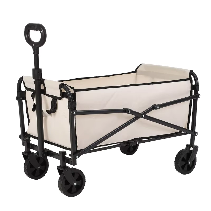 Portable 5 Inch PVC Wheel 150kg Load Capacity Folding Night Market Trolley Outdoor Camping Car Children’s Hand