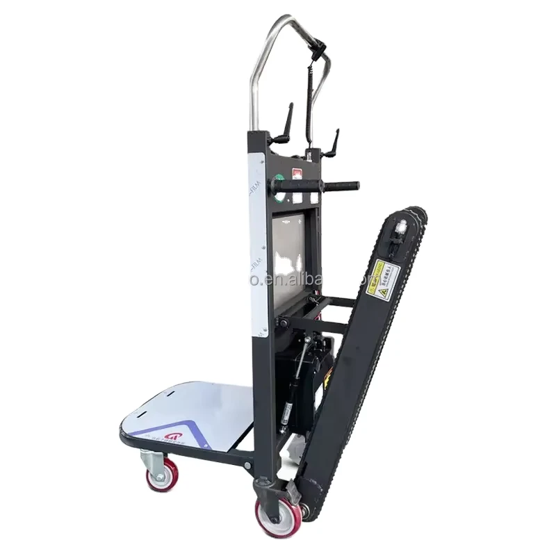Portable 500kg Heavy Duty Cargo Hand Truck Electric Dolly Stairs With Crawler type Stair Climbing Trolley