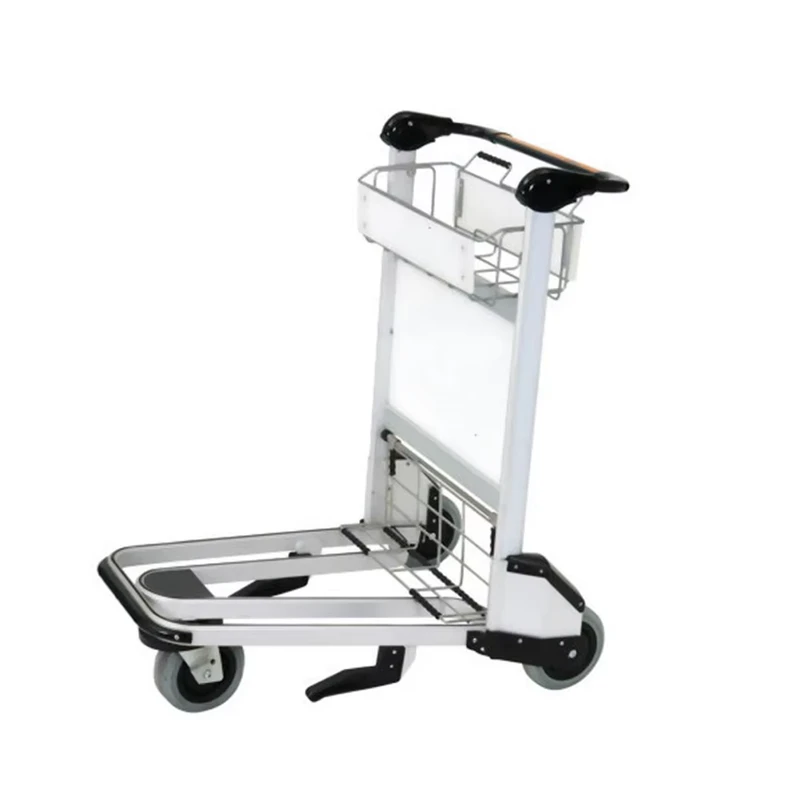 Portable Airport Luggage Trolley with Hand Brake