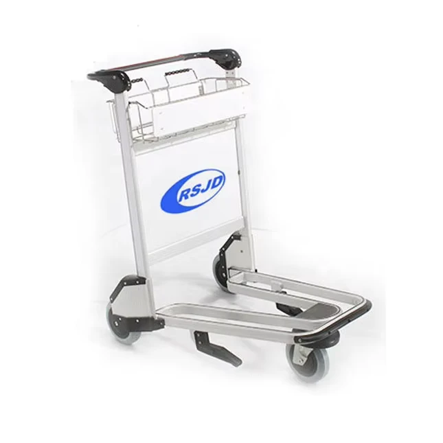 Portable Airport Luggage Trolley with Hand Brake