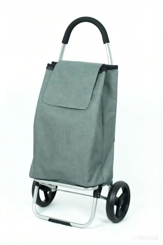 Portable Aluminium Shopping Cart with Large Capacity and Smooth Wheels