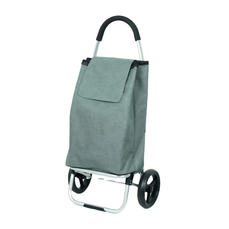 Portable Aluminum Grocery Shopping Cart with Large Capacity and Wheels