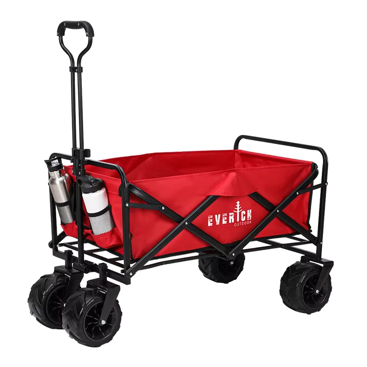 Portable Beach Folding Trolley Wagon Cart Garden Camping Wagon for Outdoor Luxury Garden Park Utility