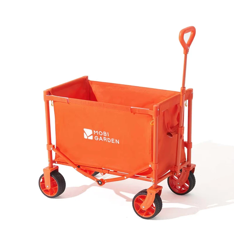 Portable Camp Cart Star Design Outdoor Camping Wagon with Removable Wheels and Foldable Feature for Gear Transport