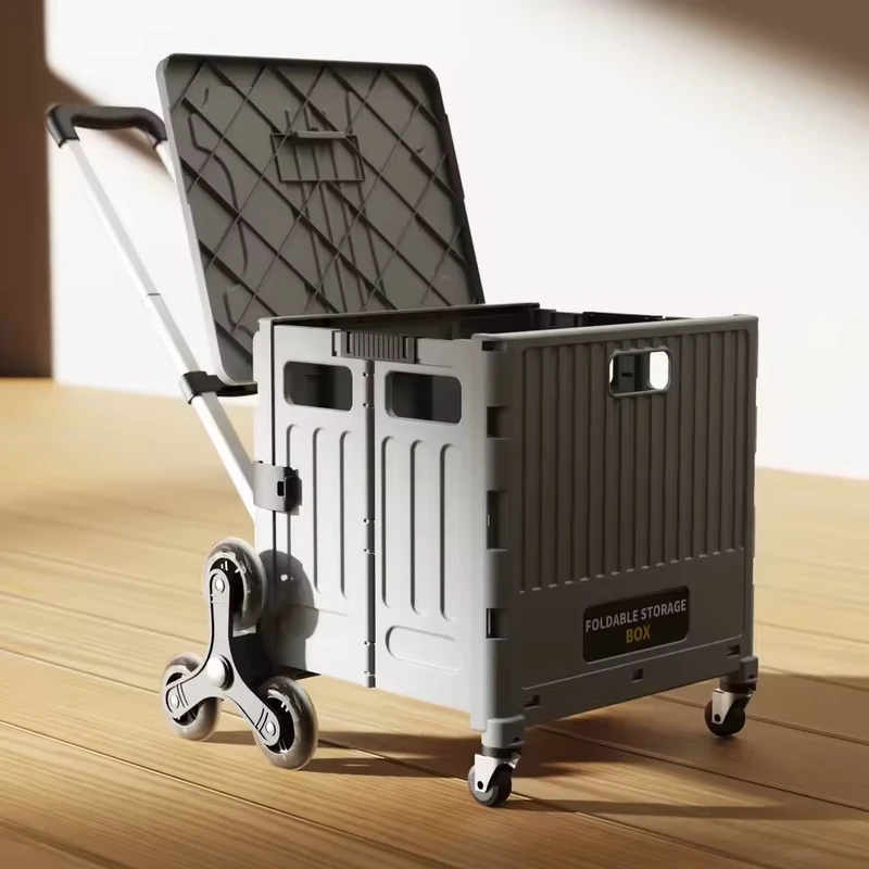 Portable Collapsible Commercial Trolley Camping Wagon Cart Removable Storage Cart for Outdoor