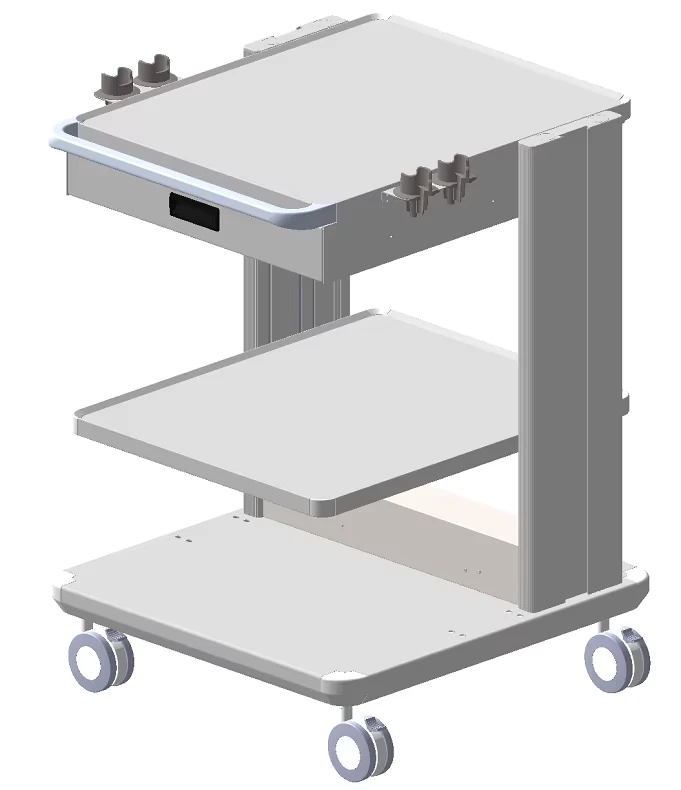 Portable Customized Video Laryngoscope Trolley Flexible Endoscope Tower Arthroscopy Trolley Endoscope Trolley