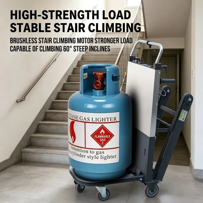 Portable Electric Stair Climbing Dolly Foldable Power Hand Truck Stair Climber Hand Cart Trolley