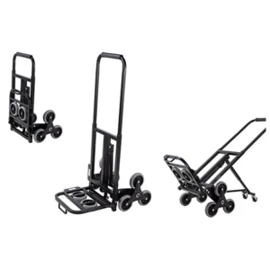Portable Foldable Steel 150kg Stairs Climbing Shopping Hand Cart Stair Climber Trolley Folding Trolley Push Carts