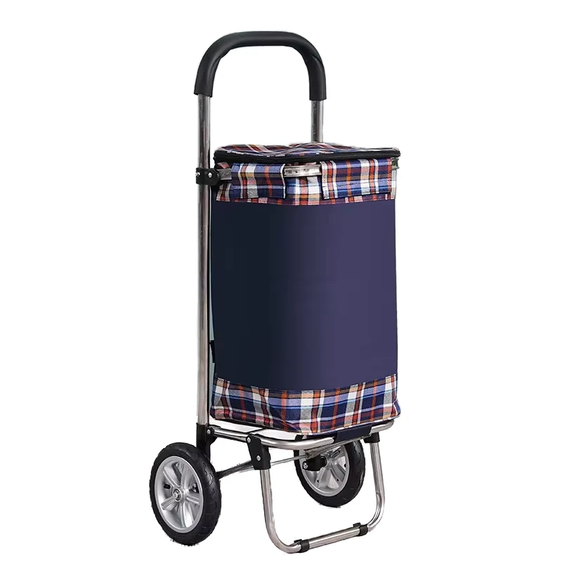 Portable Foldable Telescopic Heavy Duty Waterproof Camping Car Bag Shopping Hand Carts Grocery Shopping Carts