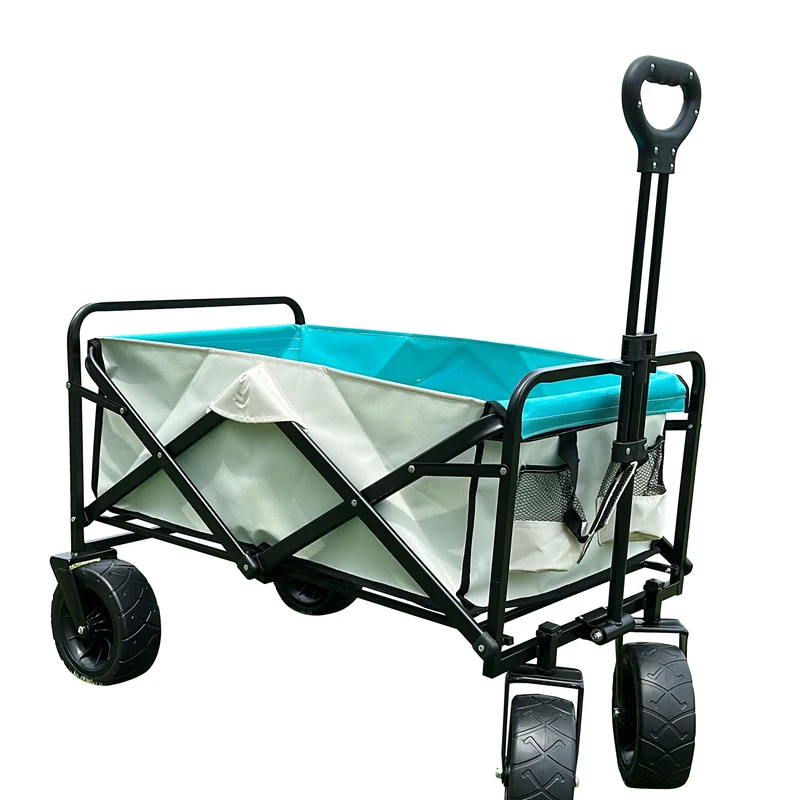 Portable Folding Kids Wagon Trolleys Outdoor Camping Beach Wagon Cart