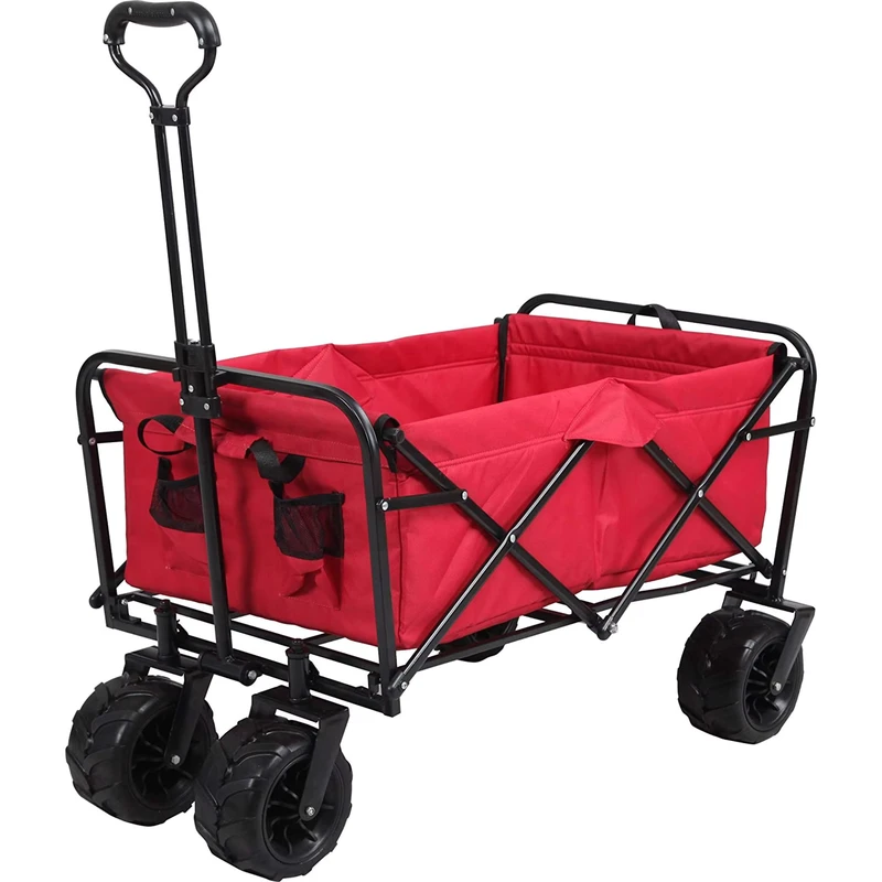 Portable Folding Platform Outdoor Wagon Trolley OEM for Beach Utility Camping Garden Use