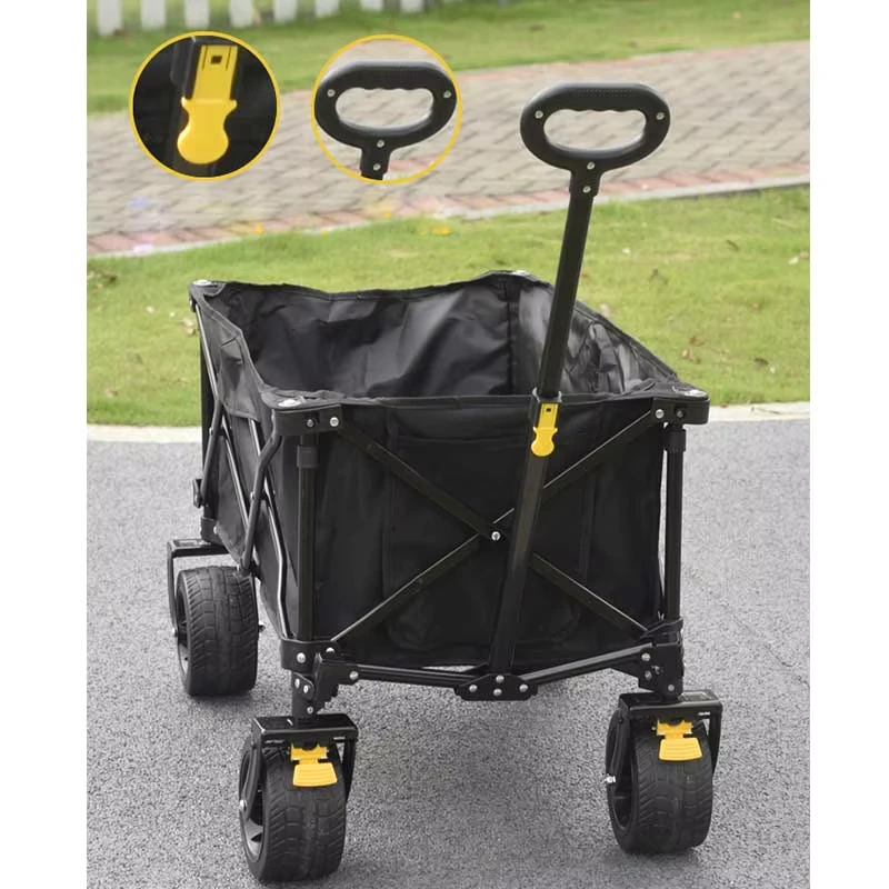 Portable Folding Utility Cart for Outdoor Camping Beach Fishing Travel for Shopping Storage Tools OEM Supported