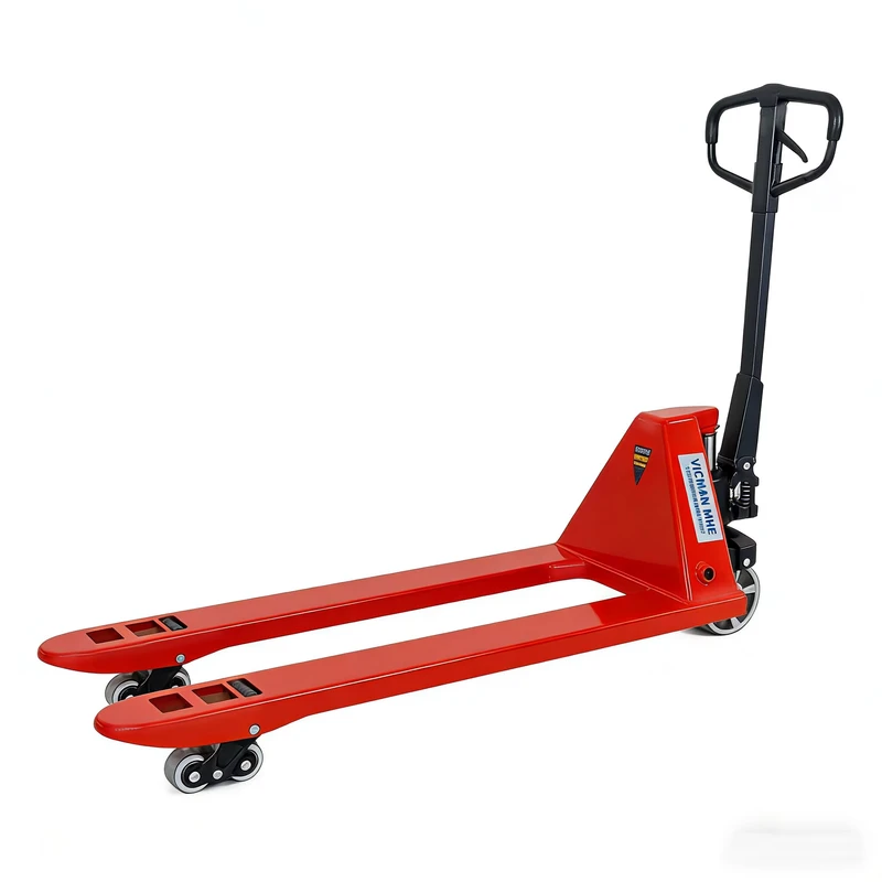 Portable Forklift Vertical Control Heavy Load Hand Pallet Truck with Manual Pump 3″ Lowered Lift Fork