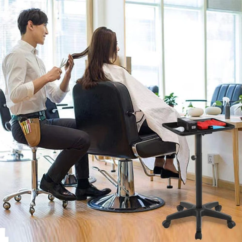 Portable Hair Extensions Cart Salon Equipment Furniture Metal Barber Trolley for Beauty Salon for Living Room Use