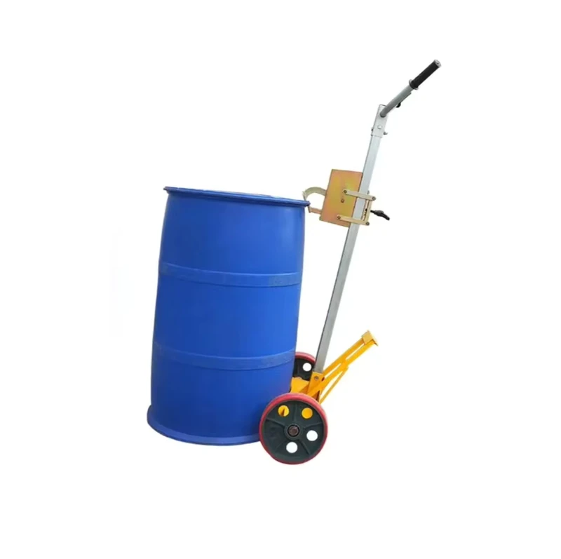 Portable Heavy Duty 450 kg Oil Drum Trolley New Condition Drum Transport Handcart Pallet Truck