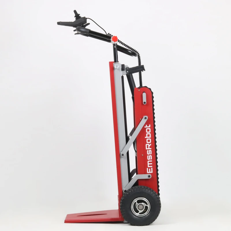 Portable Heavy Duty Folding Electric Stair Climbing Warehouse Hand Trolley with 250KG Load Capacity