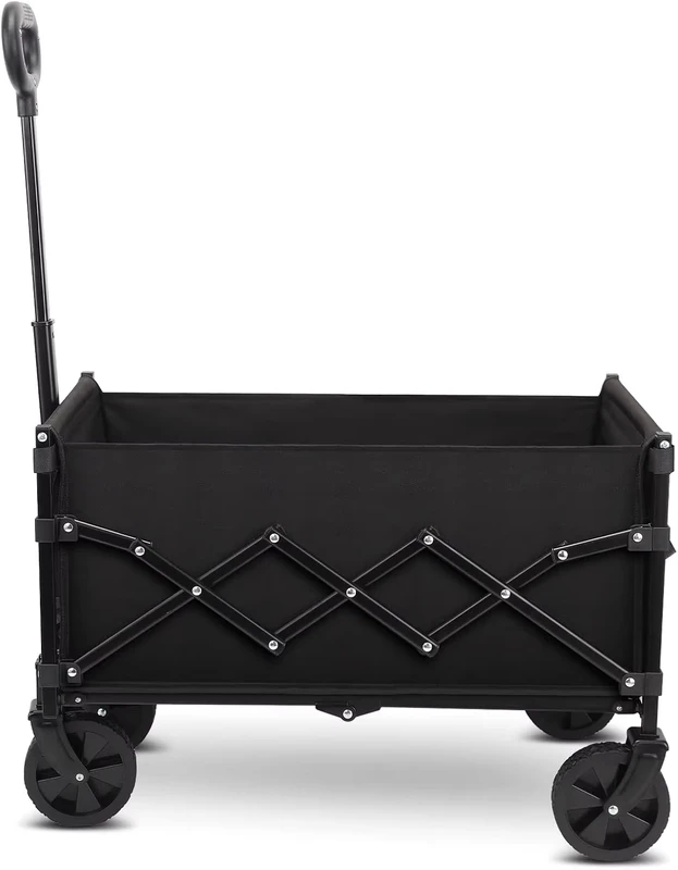 Portable Heavy Duty Utility Foldable Garden Wagon Cart for Sports Shopping Camping and Outdoor Use