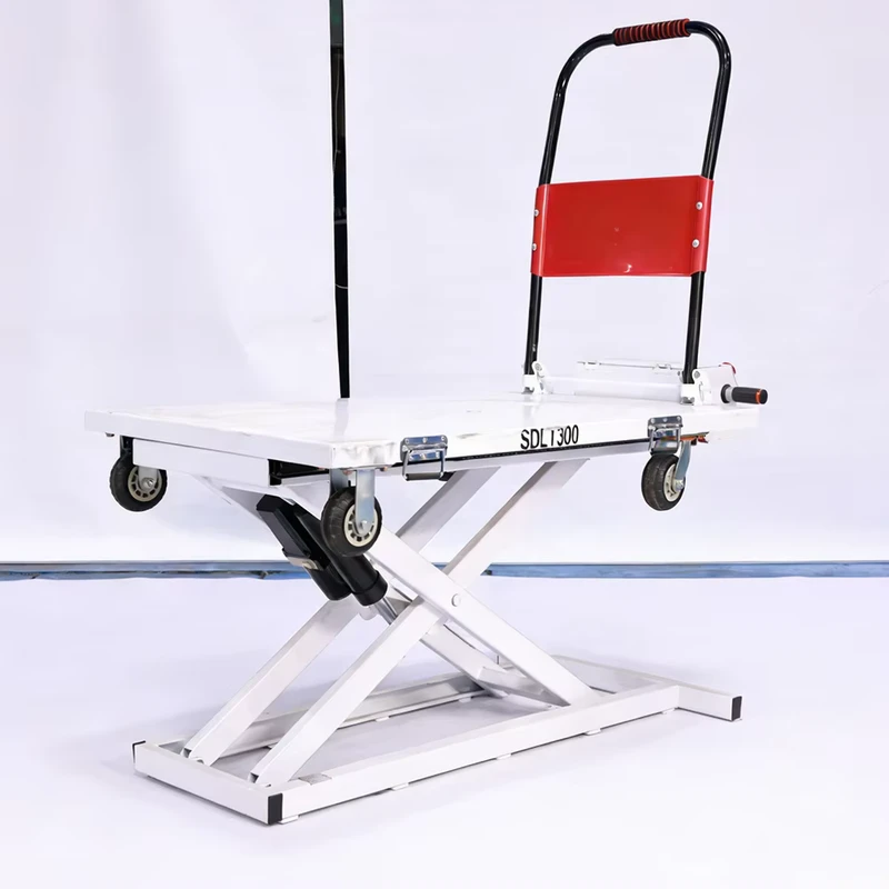 Portable Hydraulic Hand Trolley Featuring Ergonomic Handle and Low Maintenance