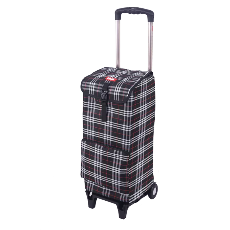 Portable Light Weight Smart Shopping Cart with Large Capacity Bag Supermarket Smart Rolling Shopping Carts Trolley Bag