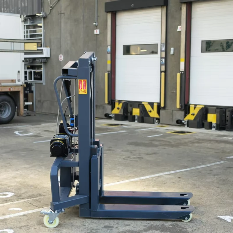Portable Lithium Battery Forklift Stacker Small Forklift 300kg Forklift Electric Pallet Stacker