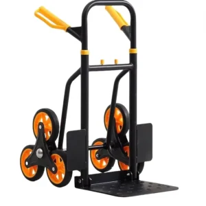 Portable Luggage Hand Cart Folding Warehouse Industrial with 6 Wheels Stair Moving Dolly Hand Truck Trolley