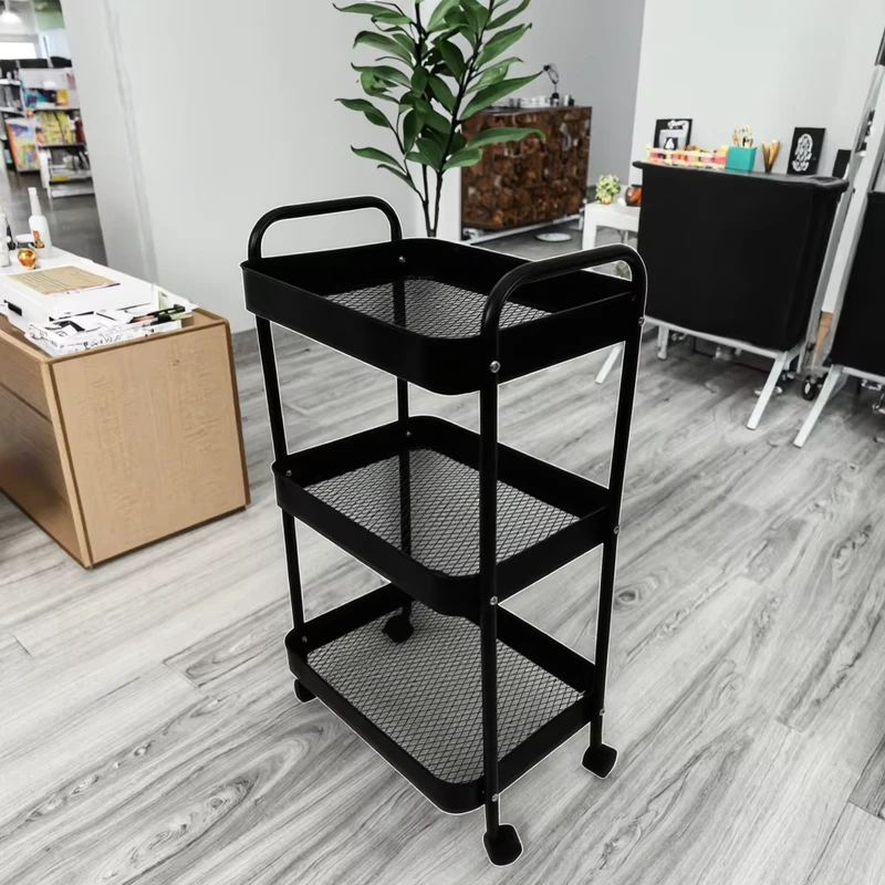 Portable Metal Hairdressing Salon Furniture Beauty Salon Trolley Cart for Hair and Spa for Living Room Use