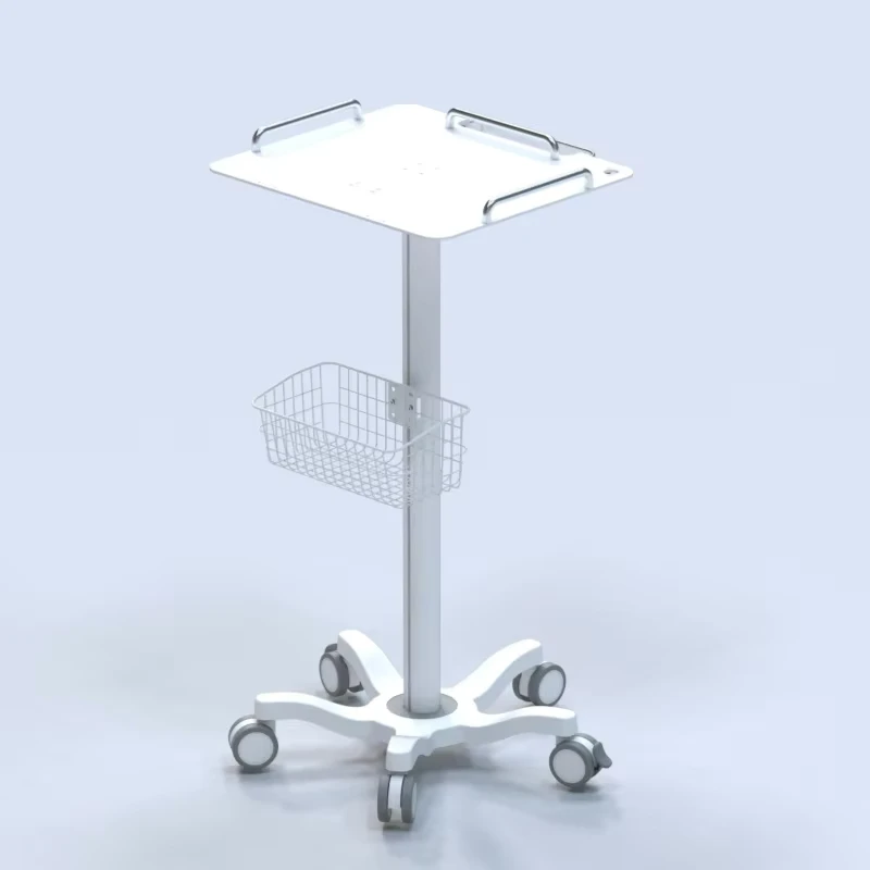 Portable Multi Functional Metal Hospital Trolley Metal Laptop Cart Medical Equipment Including Electrocardiogram Clinic Use