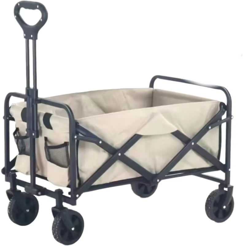 Portable Multi purpose Comfortable Cart for Camping Beach Bike Foldable Handcart Outdoor Activities Barbecue and Outing