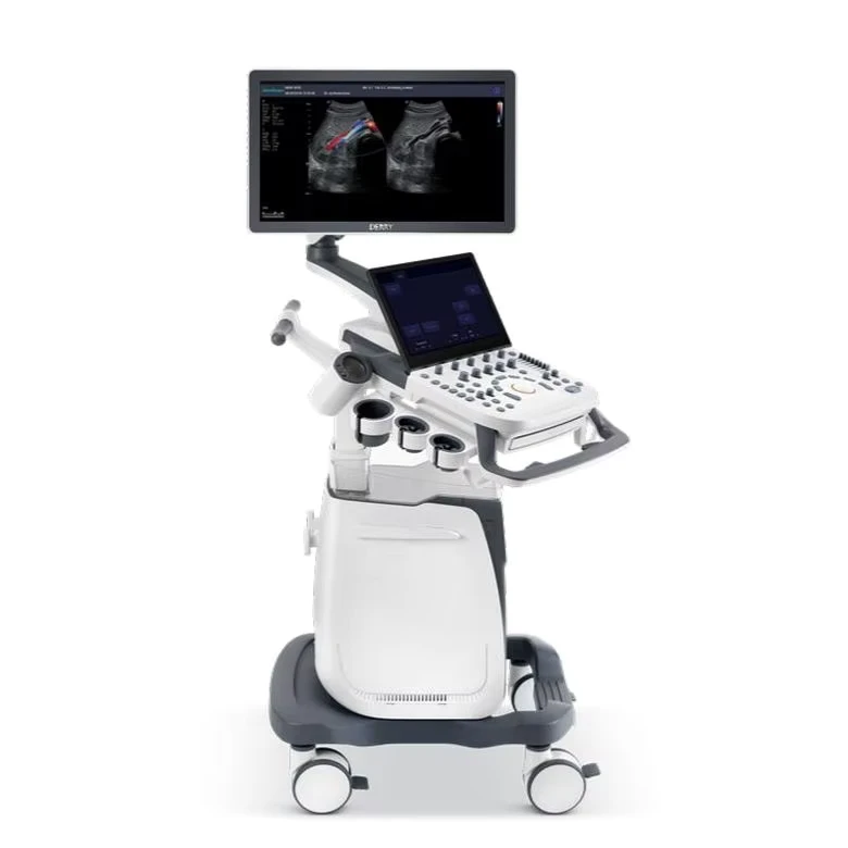 Portable Multiple Probe Handheld Color Doppler Ultrasound Trolley Machine Veterinary Diagnostic Equipment ISO13485 Certified