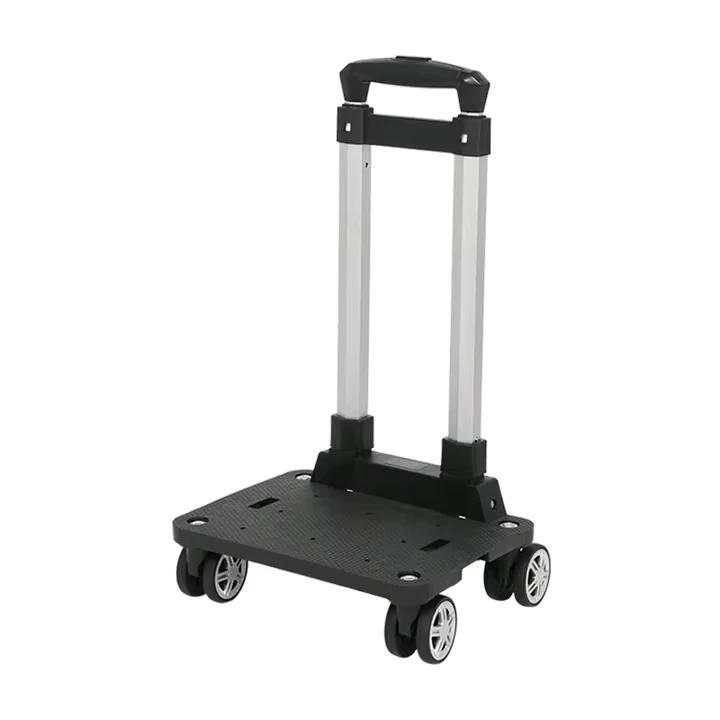 Portable Pet Trolley Cart with 4 Wheeled Design Folding Telescoping Handle for Outdoor Use