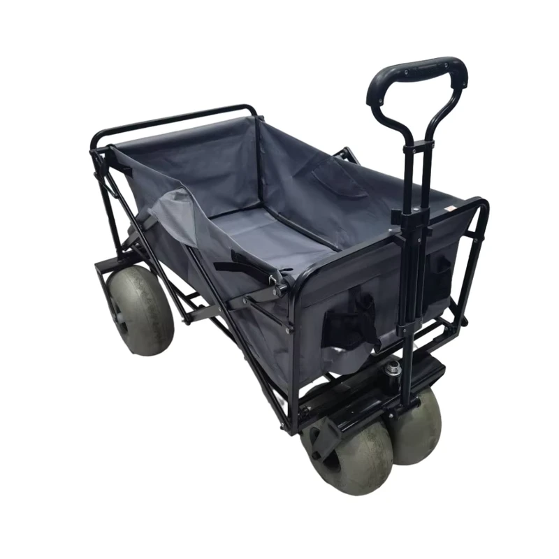 Portable Shopping Cart Trolley on Wheels Folding Delivery Trolley Multi Function Folding Wagon Cart