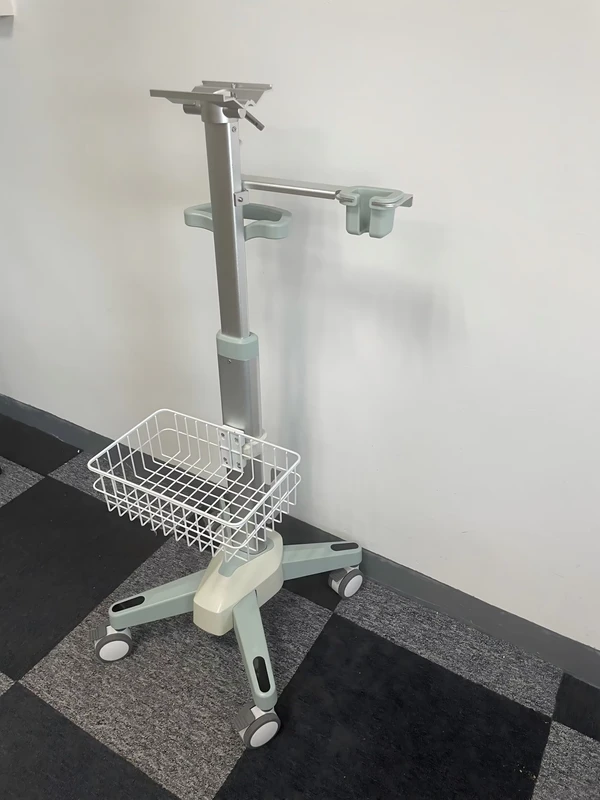 Portable Ventilator Emergency Medical Trolley Metal 25 lb Load 45x41x100cm Hospital