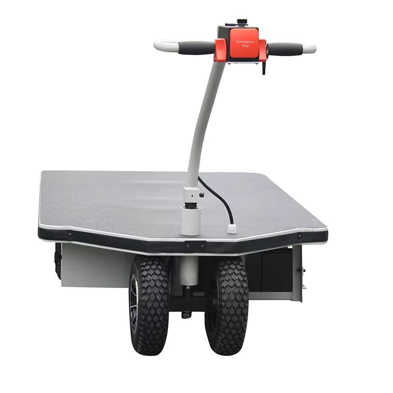 Power Hand Truck Logistics Electric Trolley Industrial Cart Electric Flat Trolley 1000kg Flattop Cart 48v
