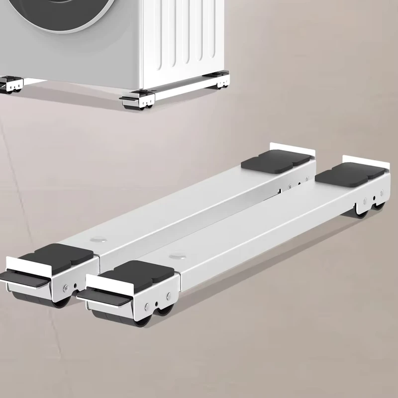 Practical Washing Machine Base Fridge Stand Movable Refrigerator Floor Trolley Adjustable Base Bracket